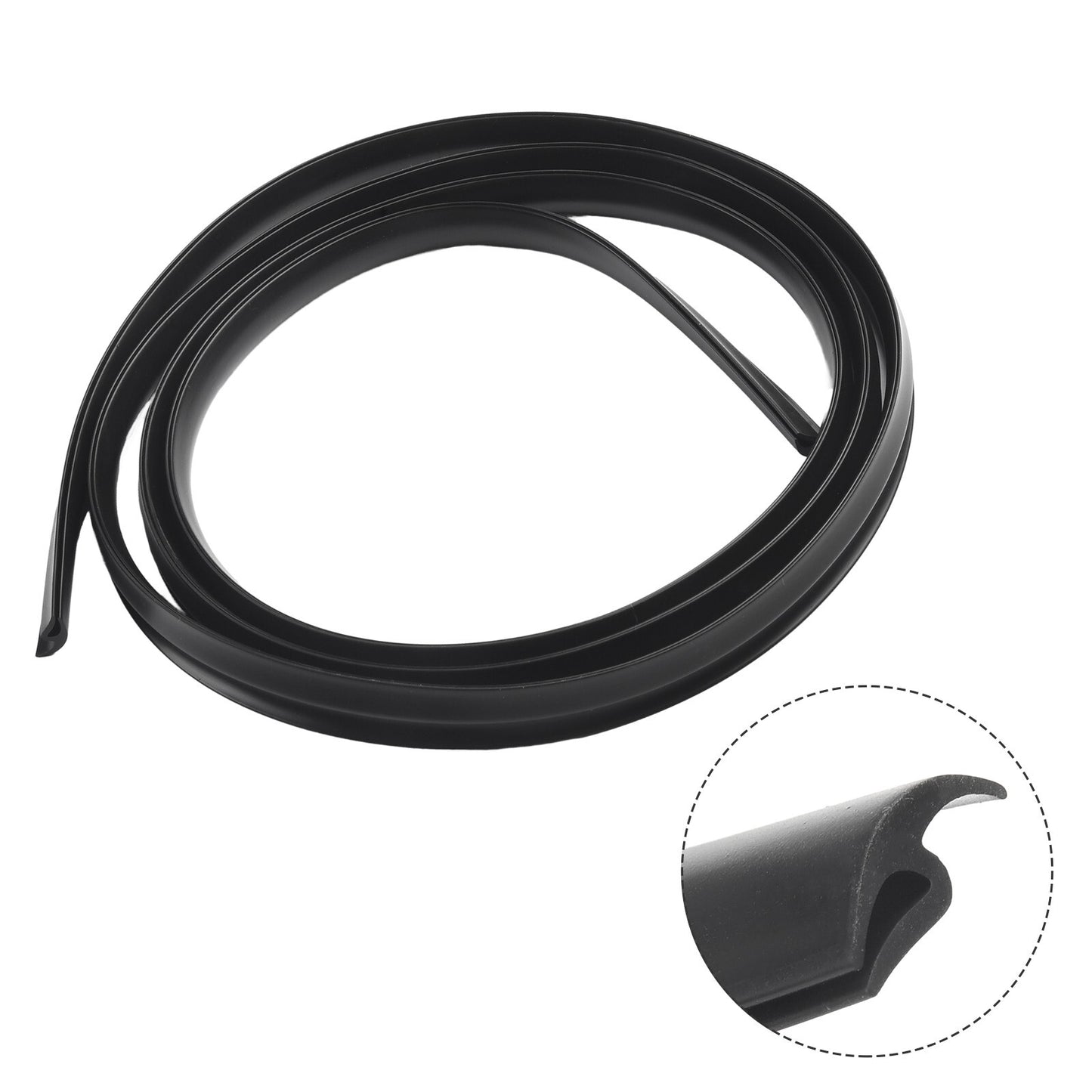 2m Seal Strip Trim Edge For Car Front Windshield Sunroof Weatherstrip Rubber 1pc