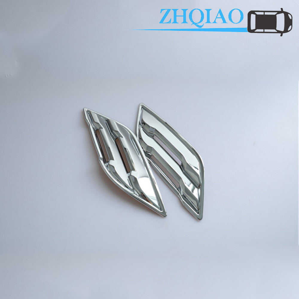2PCS Chrome Fender Air Vent Outlet Cover Trim Kit for Ford F150 2017-2020
