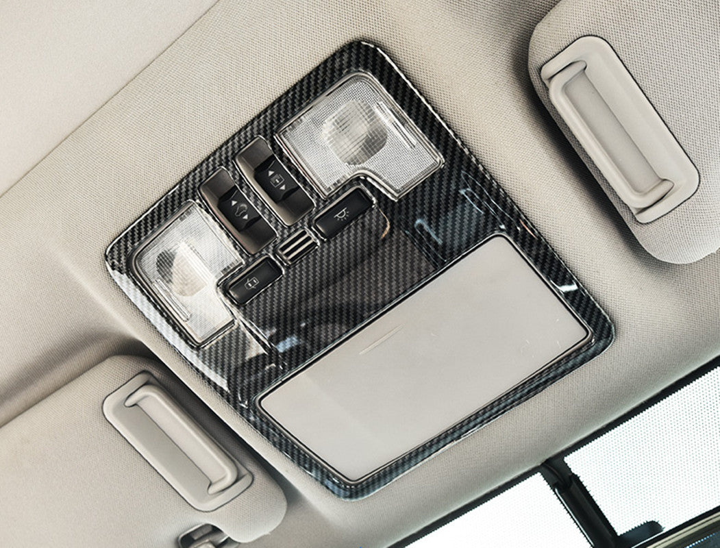 Carbon Fiber Reading Light Lamp Frame Cover Trim for Toyota Highlander 2014-2019