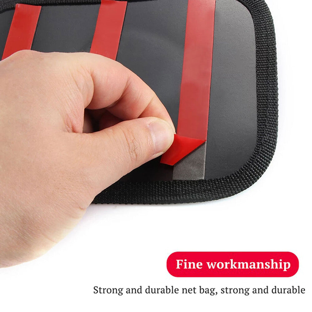 Auto Storage PU Leather Pouch Bag Phone Holder Organizer Black Car Accessories