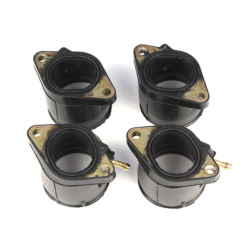 4x Carb Carburetor Intake Boot Set Fit for Yamaha YZF600R 1995-2007 Aluminum +Rubber Q