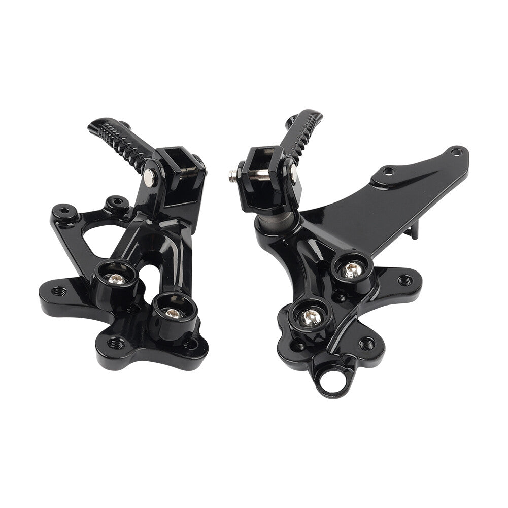 Front Rider Footrests Foot Pegs Bracket for Suzuki GSXR600 GSXR750 2006-2010