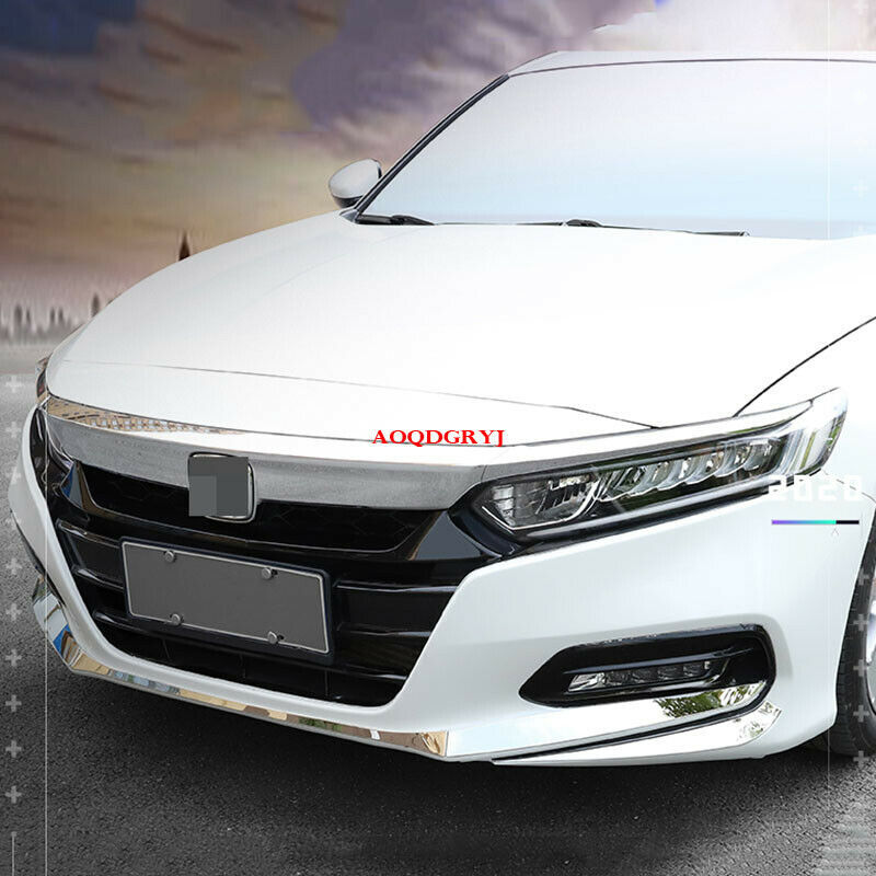 for Honda Accord 2018-2020 Stainless Front Lip Bumper Cover Panel Trims Decorate