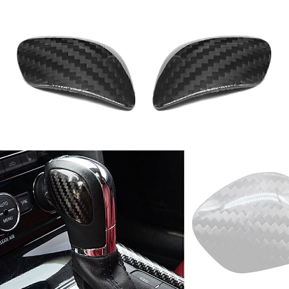 Carbon fiber car shift knife badge suitable for VW for Golf MK7 CC 2011+ Q