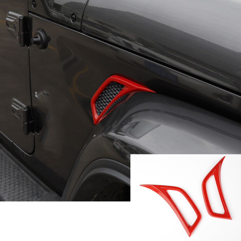 37PCS Red Exterior Accessories Full Set Kit Trim for Jeep for Wrangler JL 4Dr 2018+