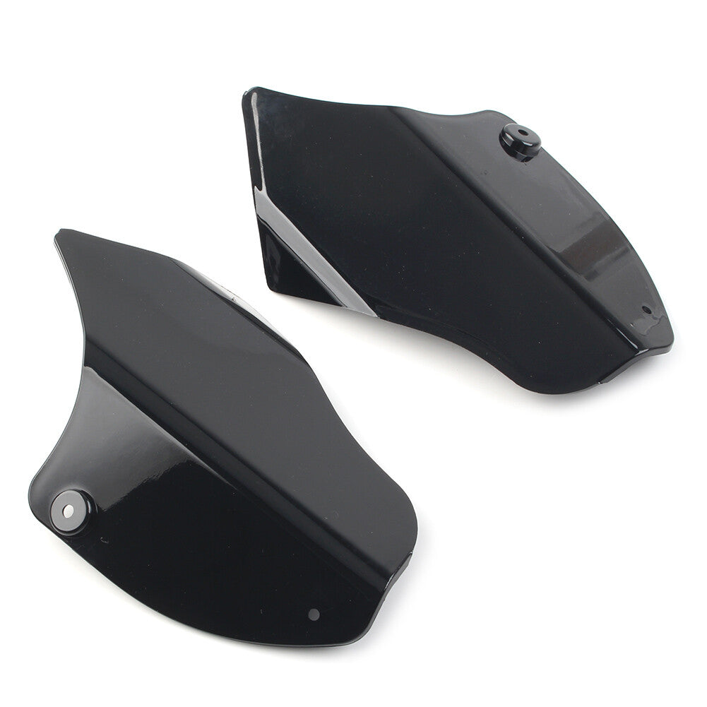 for Harley Softail Fatboy FLSTF Saddle Shields Heat Deflector Black 2x UK