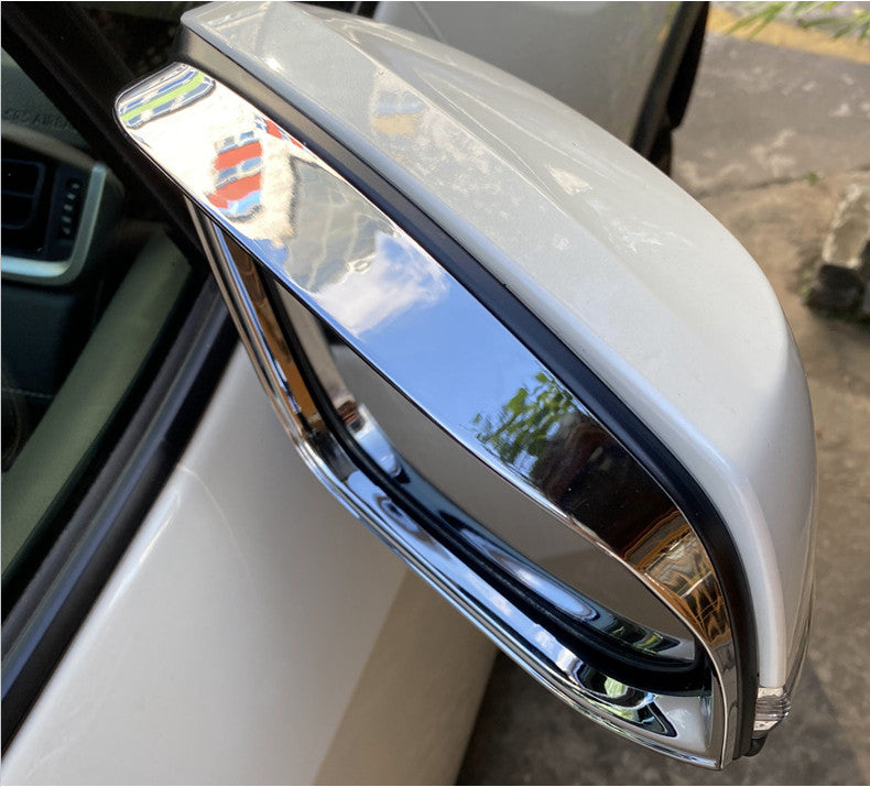 2P for Toyota for Corolla Cross 22-23 Chrome Rearview Mirror Rain Eyebrow Cover Trim