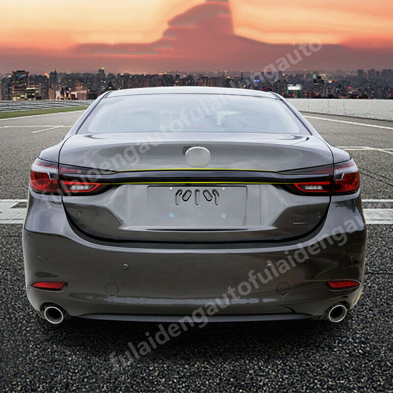 for Mazda 6 Atenza 2018-2021 Glossy Black Rear Trunk Lid Tailgate Molding Strip