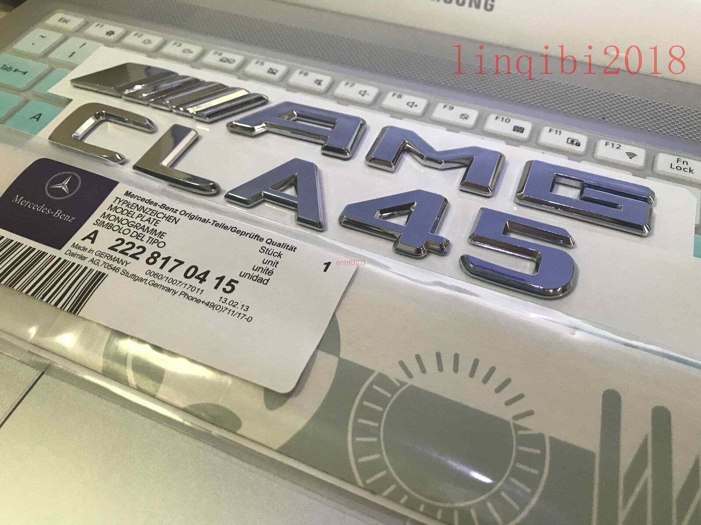 2018 CLA45 + AMG Rear Trunk Emblem Decal Badge FOR AMG CLA45