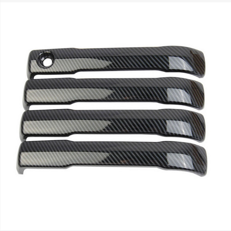 Carbon Fiber Front Car Door Handles Cover Trim 4pcs For Tacoma 2024 v