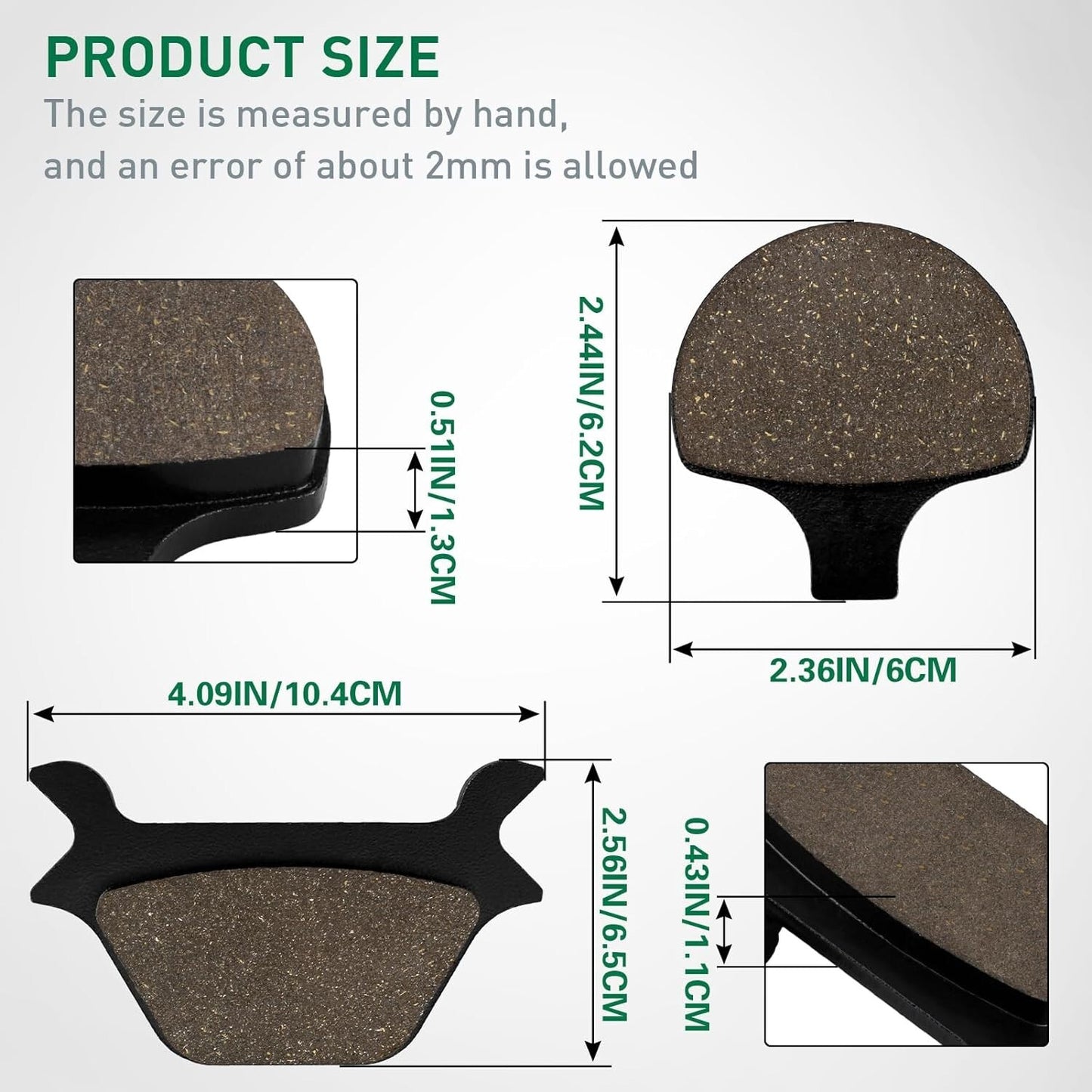 Brake Pads for Heritage Springer Softail Fat Boy Dyna Super Wide Glide Low Rider
