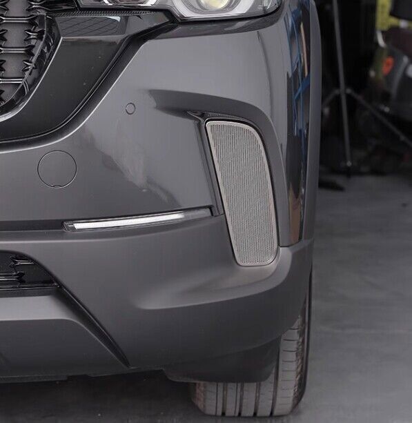 for Mazda CX-50 2023-25 Silver steel Front Bumper Side Air Vent Cover Trim 2PCS