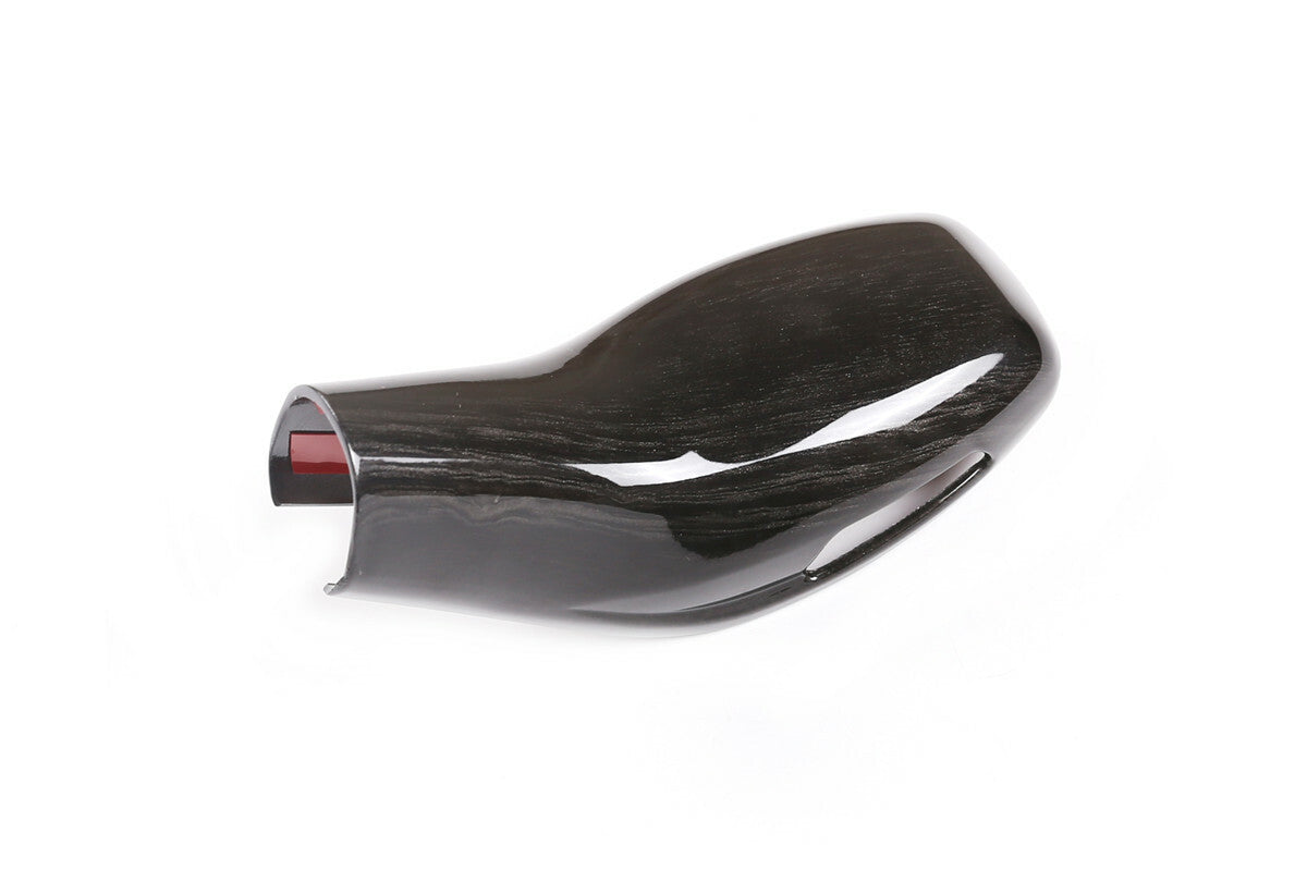 Black Wood Grain ABS Gear Shift Knob Trim for BMW X1 F48 X2 F47 1 Series 2020-21