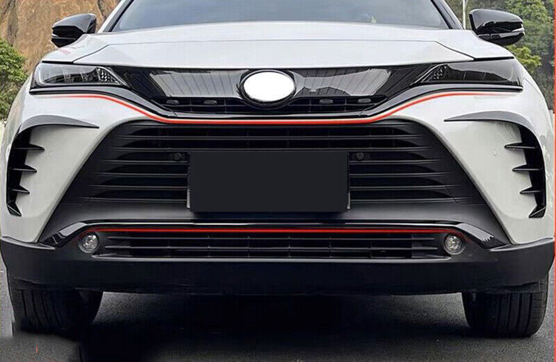 for Toyota Venza 2021-2023 Carbon Look Front Bumper Grill Grille Cover Trim 4pcs