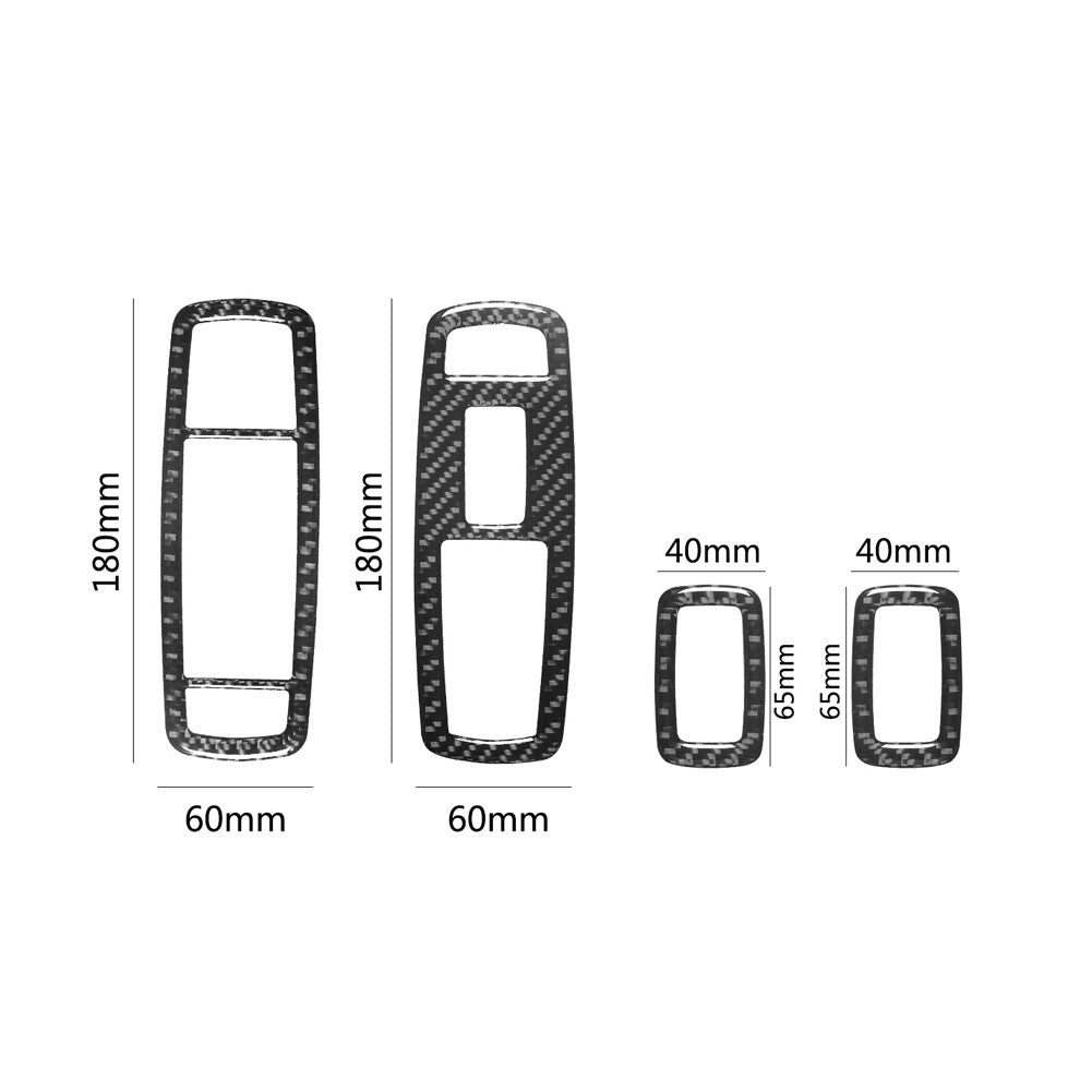 for Mazda MX-5 Carbon Interior Low-end Door Window Lift Switch Panel Cover Trim v
