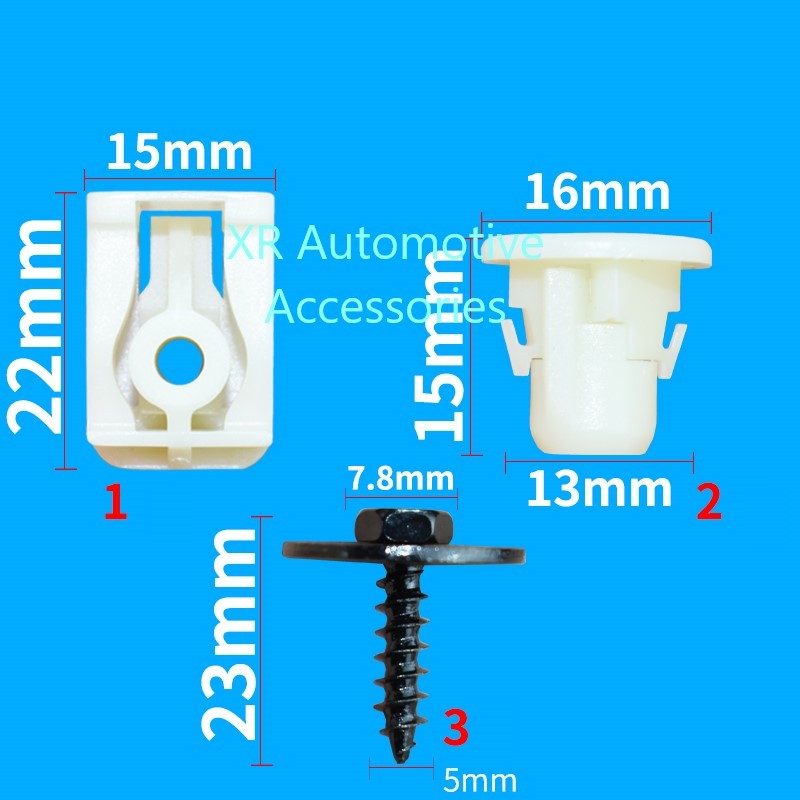6 Pcs for BMW Car Inner Fender Bumper Engine Underbody Shields Screw Clips Q