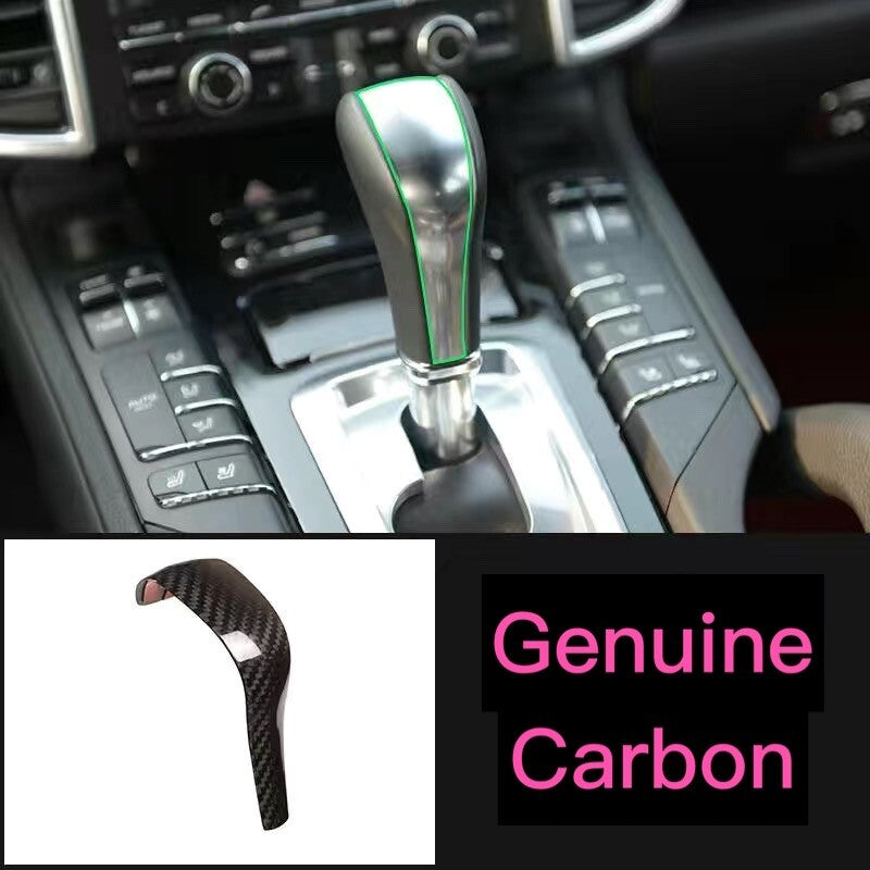 Genuine carbon fiber console shifter cover for Porsche for Cayenne 2011-17