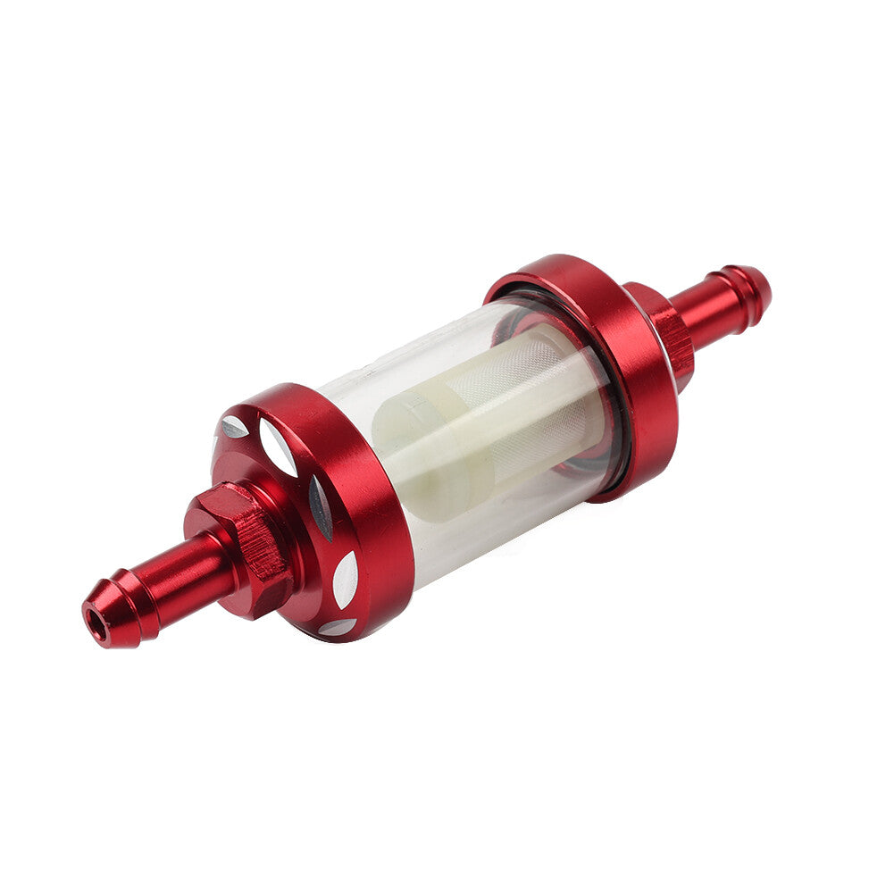 Universal 8MM 5/16 Inline Reusable Motorcycle Gas Fuel Filter Q