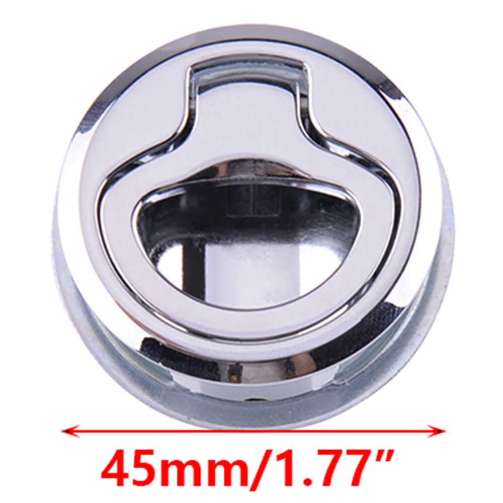 45mm Flush Pull Latch Mount Hatch Lift Stainless Steel Fits Yatch RV Marine Boat Q