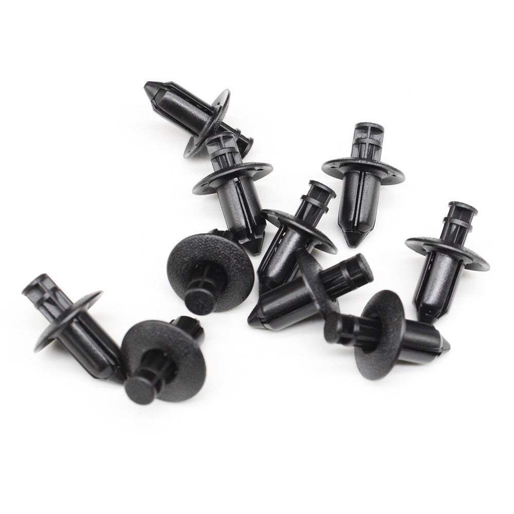 10x Trim Panel Expansion Rivet Clips 8mm Hole Push-Type Retainer Nylon Features