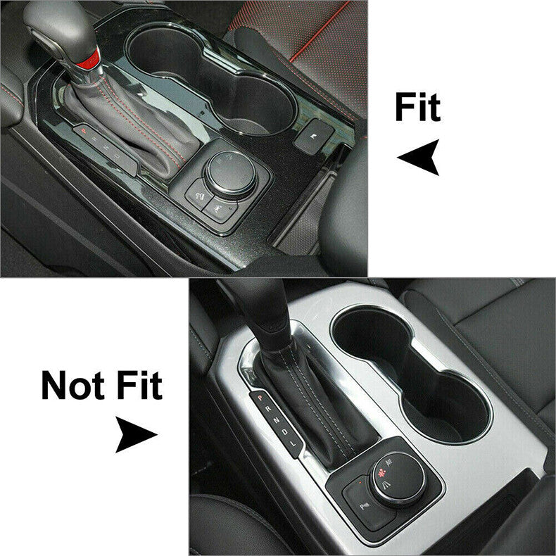 for Chevy Blazer 2019-22 LHD Carbon Fiber Inner Gear Shift Box Panel Cover Trim