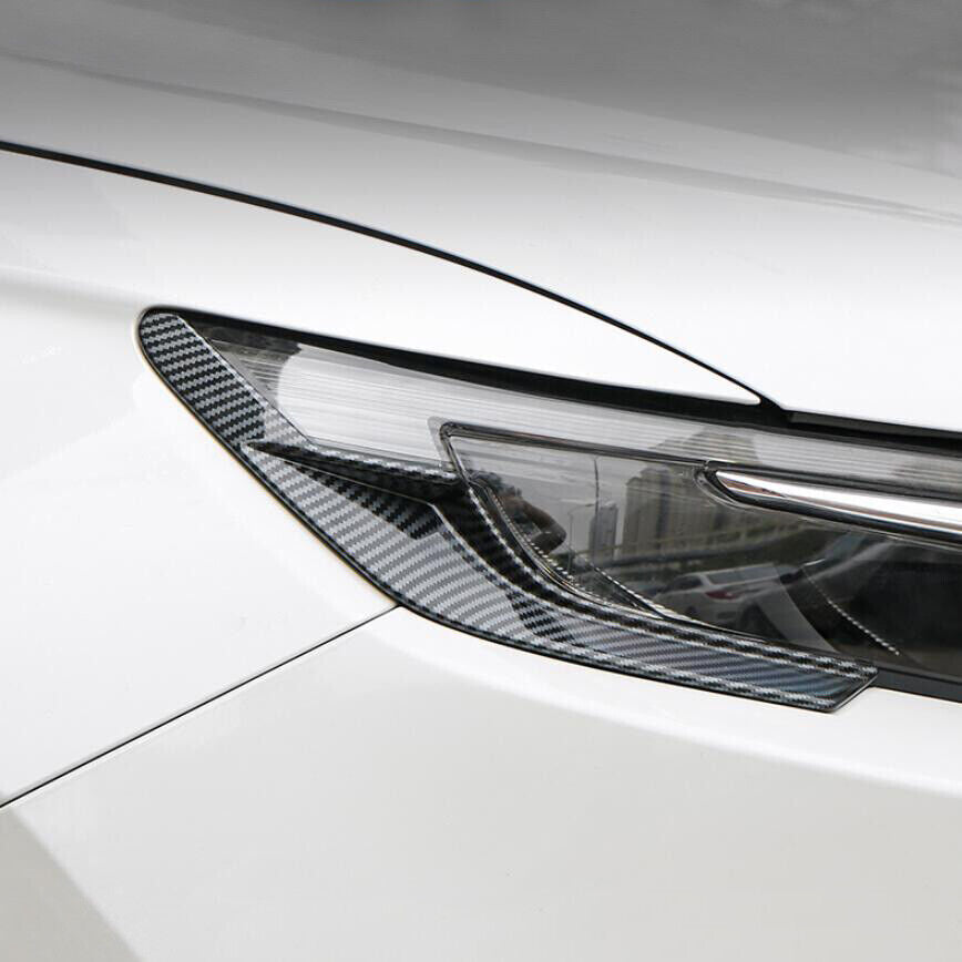 for Honda CR-V 2023-2024 Carbon Fiber Headlight Lamp Eyebrow Molding Cover trim