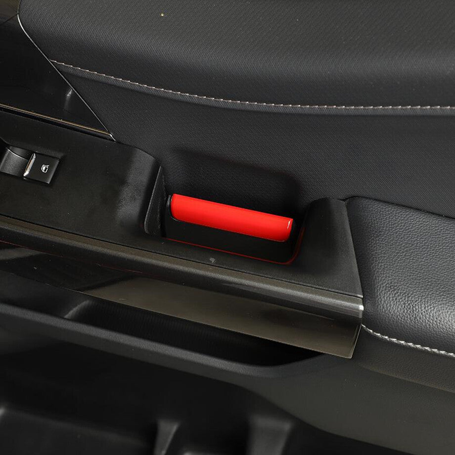 4P Car Inner Door Handle Trim Strips For F150 2021-2023 Accessories Red ABS v