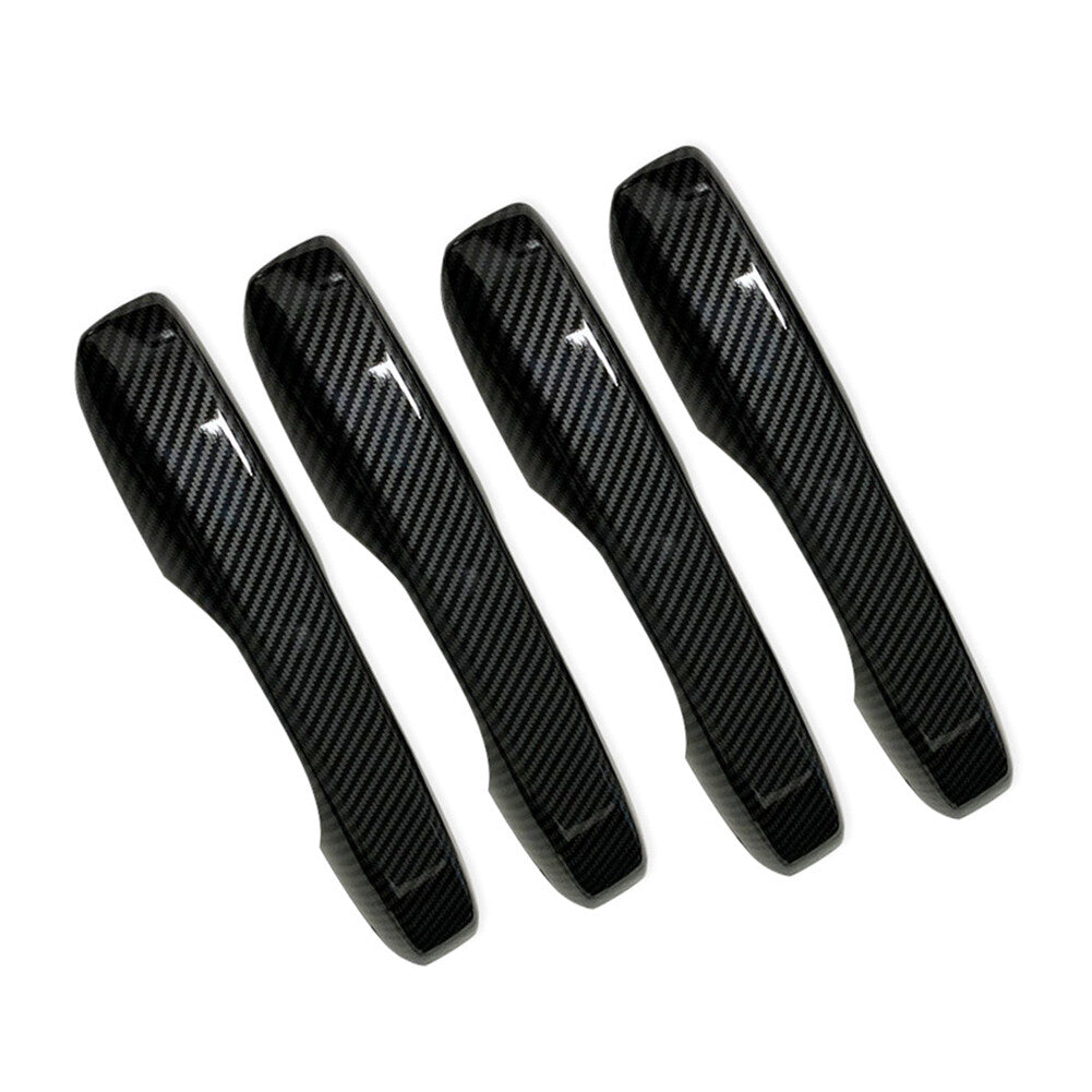 Outer Door Handle Cover Trim Fit for Honda for Civic 11th 2022+ Carbon Fiber 4PCS