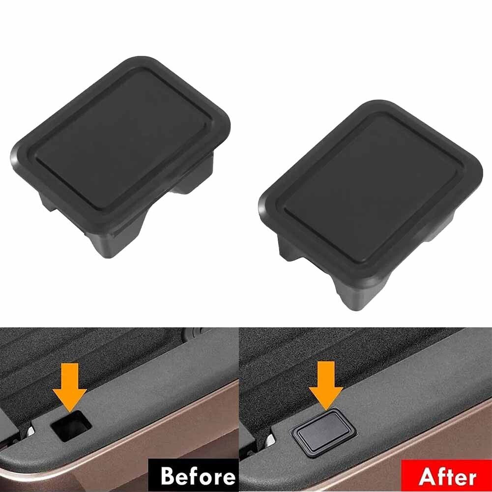 2Pcs Truck Bed Rail Stake Pocket Cover Cap Hole Plug for Dodge for RAM 1500 2500