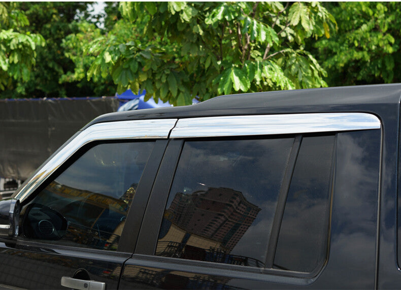 for Land Rover Discovery 10-16 Chrome Window Visor Vent Sun Rain Deflector Guard
