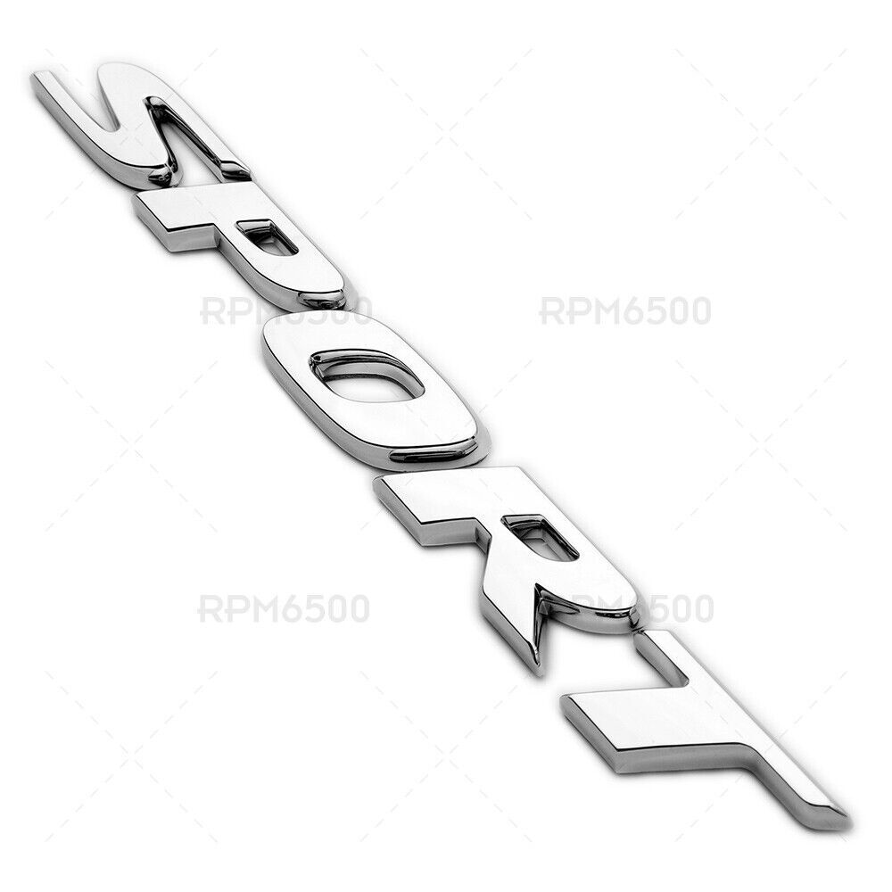 Chrome lettering badge/signage plate for Honda for Civic Sport rear trunk lid