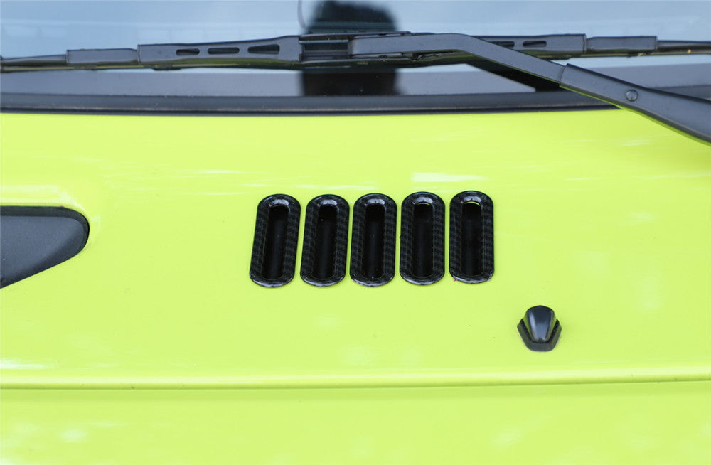 Carbon Fiber ABS Front Engine Hood Inlet Air Vent Cover for Suzuki for Jimny 2019-22