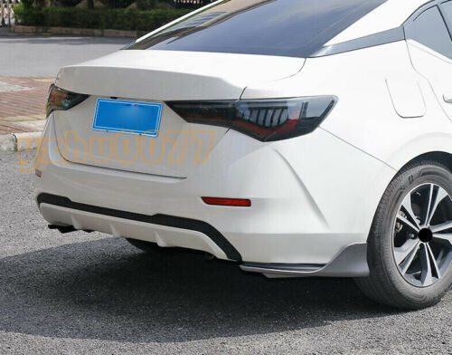for Nissan Sentra 2020-2021 ABS Gray Rear Bumper Side Corner Spoiler Trim 2pcs