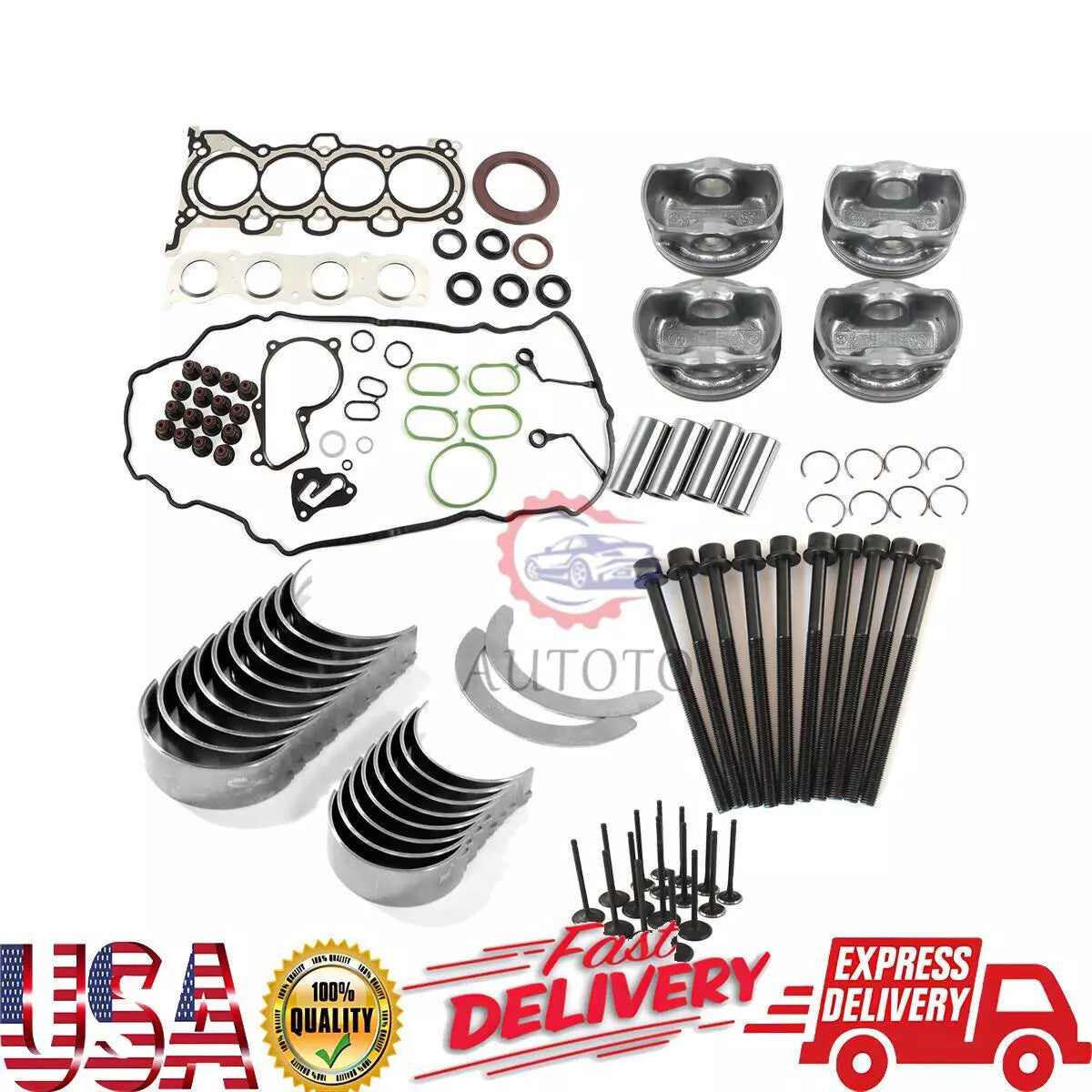G4NB for Hyundai for Kia Engine Rebuild Overhaul Gasket Kit 1.8L +0.5mm Piston
