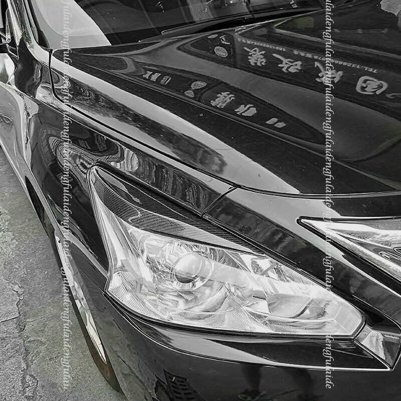2013-2015 for Nissan Altima Dry Carbon Fiber Front Headlight Lamp Eyebrow Covers