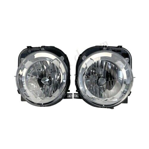 Pair Front Headlights Fog lamps Driver Passenger for Jeep Renegade 2015-2018