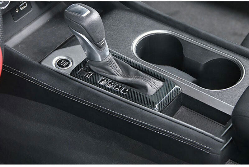 Console Gear Shift Frame Cover Trim for Nissan Altima 2019-22 Steel Carbon Fiber