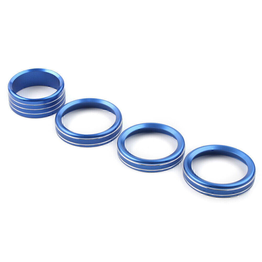 Blue Air Conditioner Switch Knob Ring Cover Trim FIT 2018 2020 for Jeep for Wrangler JL