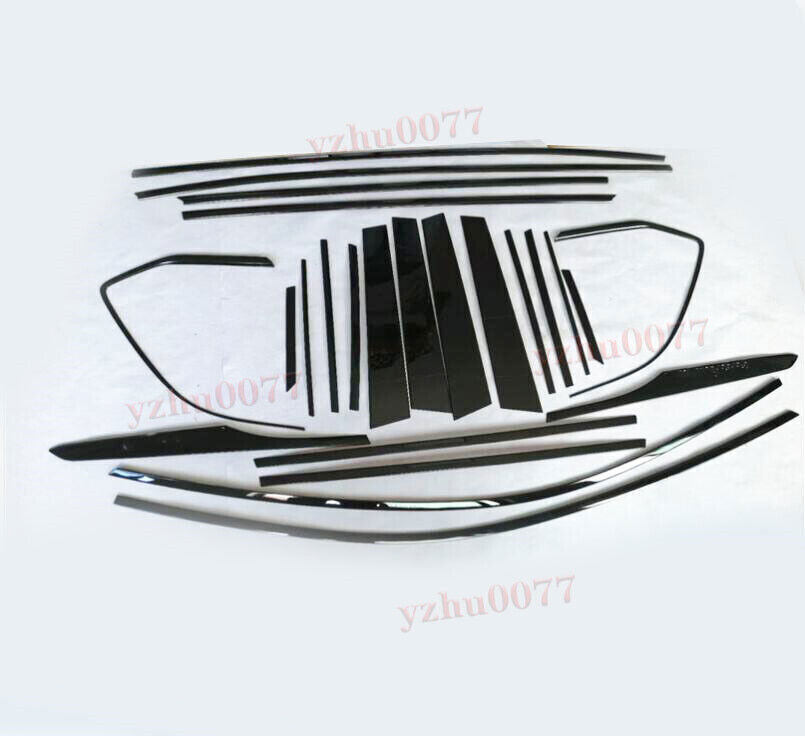 for Toyota for Corolla 22-24 Cross Steel Black Window Sill Post Strip Cover Trim 24P