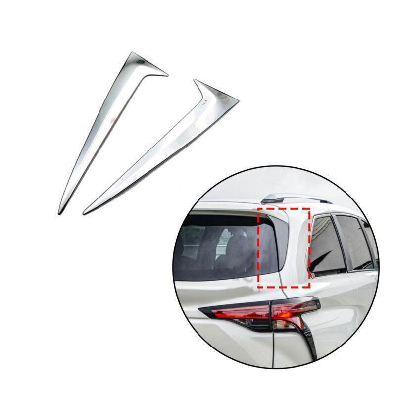 for Toyota for Sienna 21-24 ABS Chrome Rear Window Side Triangle Strip Cover Trim 2P