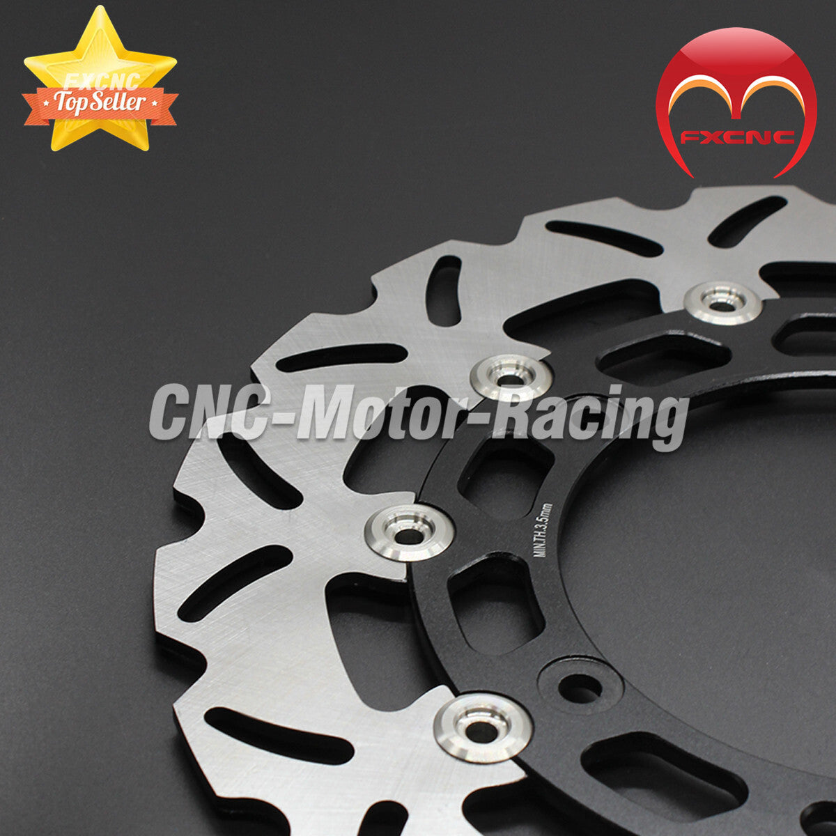 CNC motorcycle front floating brake disc rotor 300 mm suitable for Yamaha YZF R15 2013-2021