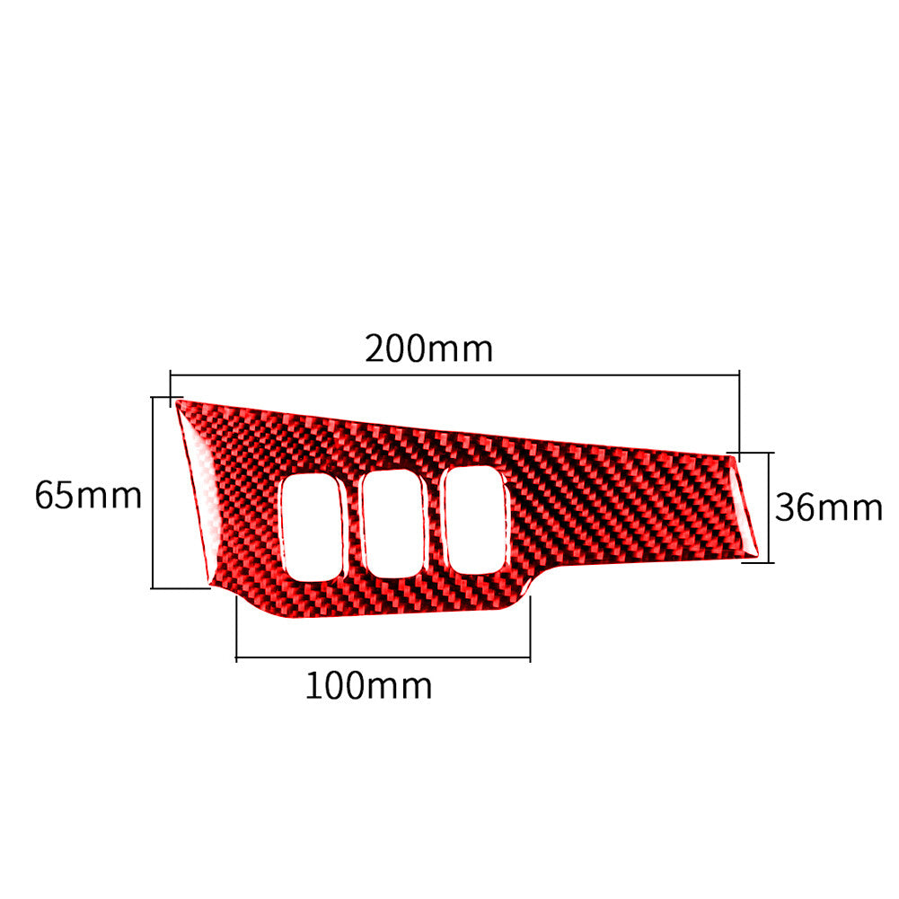 Carbon Fiber Windows Control Frame for Jeep for Wrangler Jl 2018+ Gladiator 2020+ v