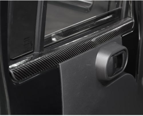 for Jeep for Wrangler Jk 2007-2010 True Carbon Fiber Car Window Decoration Strip 4X