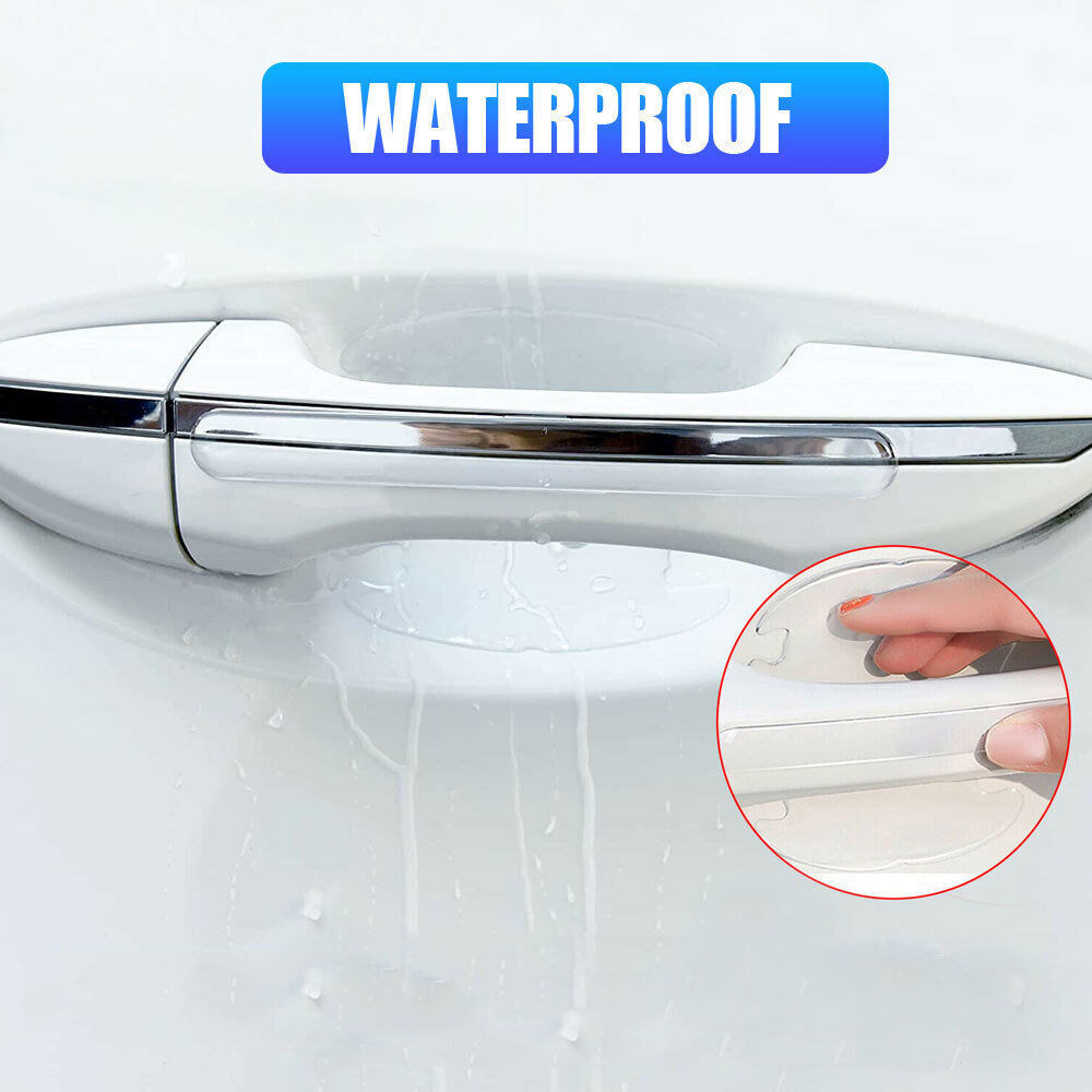 8-piece car door handle cup sticker protector, scratch-resistant cover, accessory trim