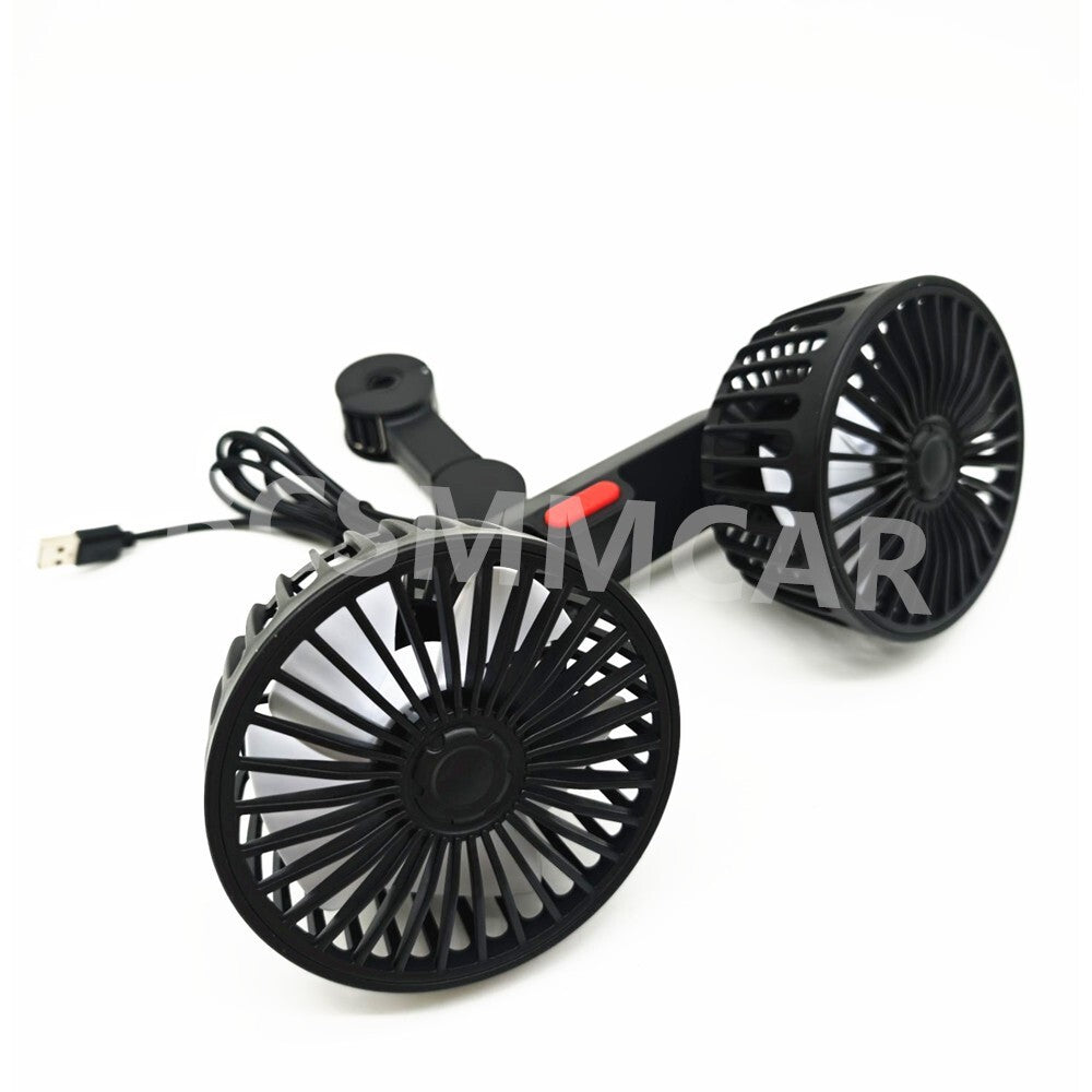 Car for Seat Air Cooling Fan Cooler 360¡ã Rotatable 3 Speed Adjustable USB Electric