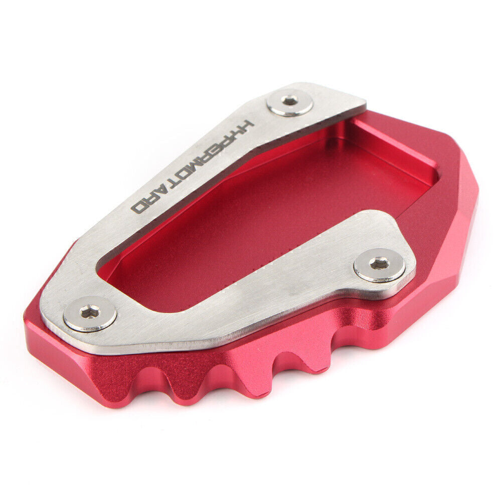 for Ducati Hypermotard 821 2013-17 Red Side Kickstand Stand Extension Plate Pad Q