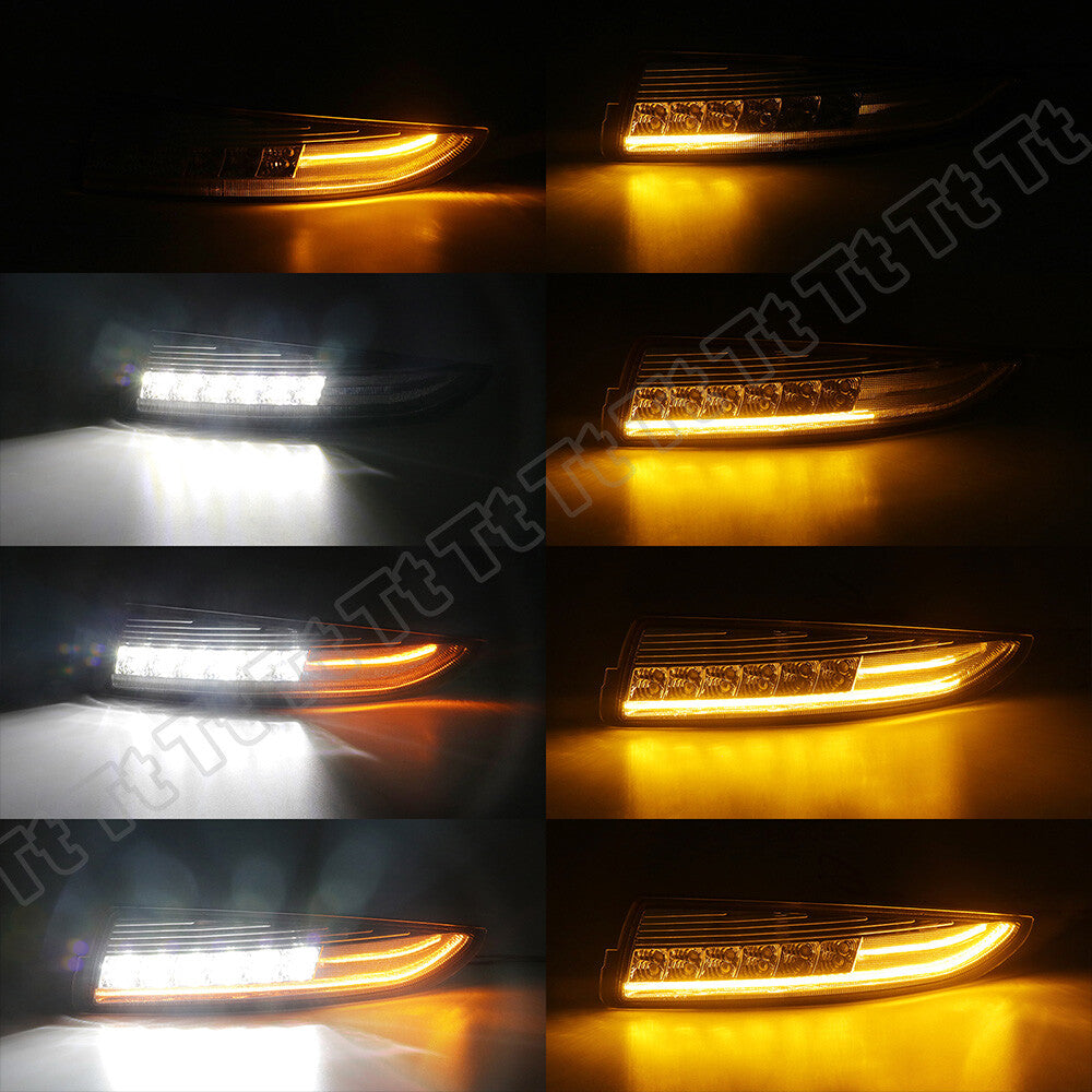 Dynamic front bumper LED turn signal parking lights (DRL) for 93-02 for Chevrolet Camaro