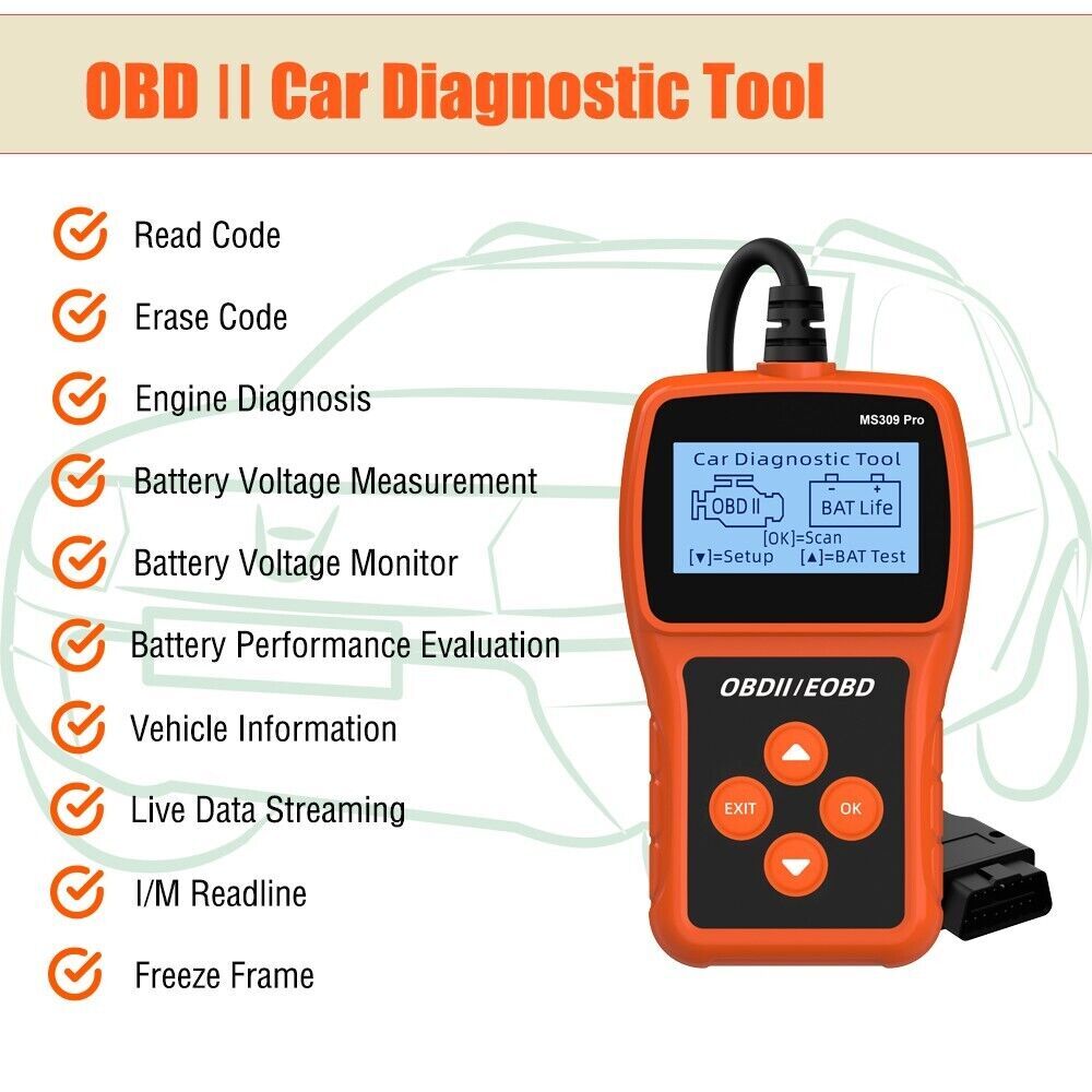 OBD2 Scanner OBD Fault Code Reader Car Check Engine Automotive Diagnostic Tool
