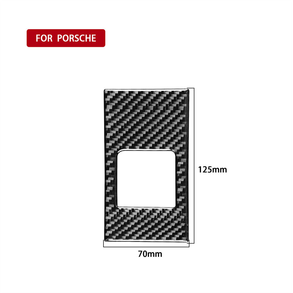 Carbon Fiber Rear for Seat Adjustment Switch Trim Fit for Porsche for Panamera 2010-2016