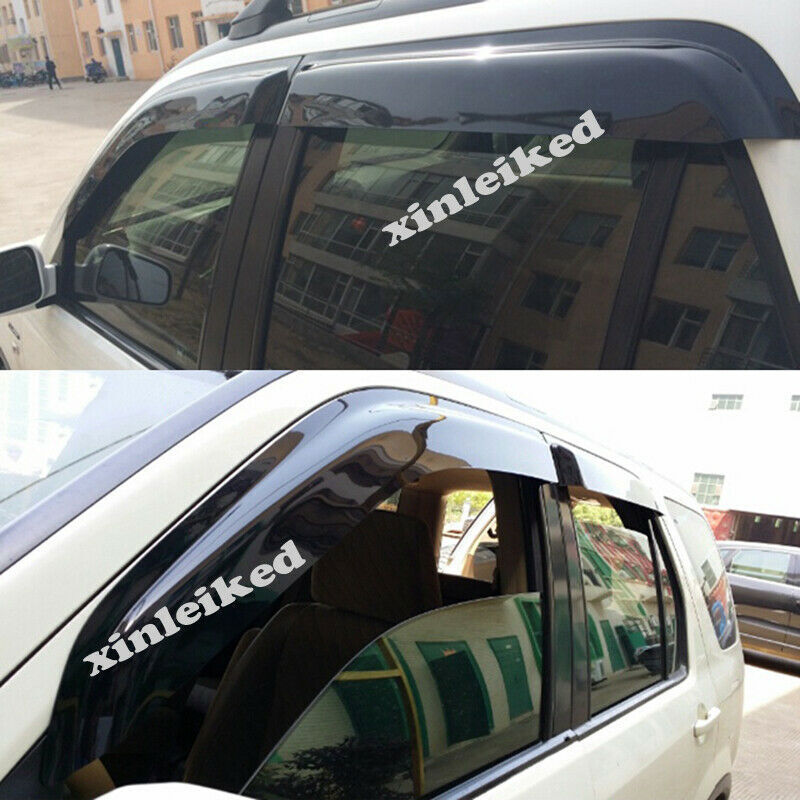 For 2002-2006 for Honda CRV CR-V Black Side Window Visors Rain Guard Deflectors 4PCS